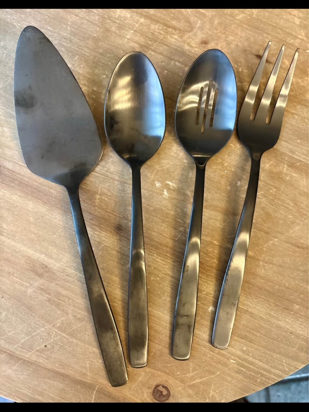 *NEW* 4 piece Hearth & Hand Black Matte Finish Kitchen serving tools